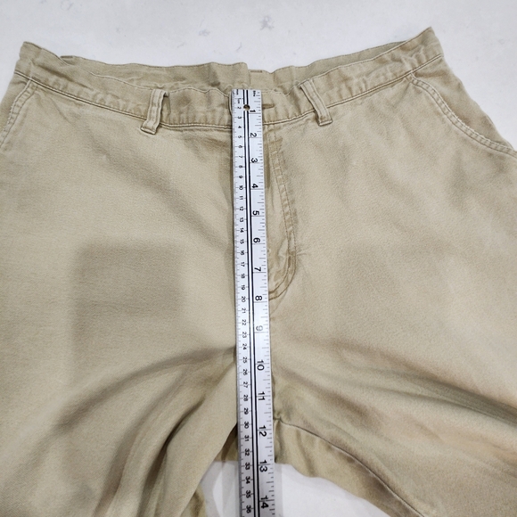 Patagonia Pants Mens 34x31 Beige Canvas Heavy Outdoor Hiking Twill Chino Khakis - Picture 8 of 11
